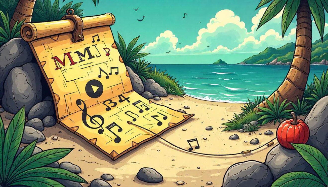 freepik an illustration of an m3u file as a treasure map l 18288