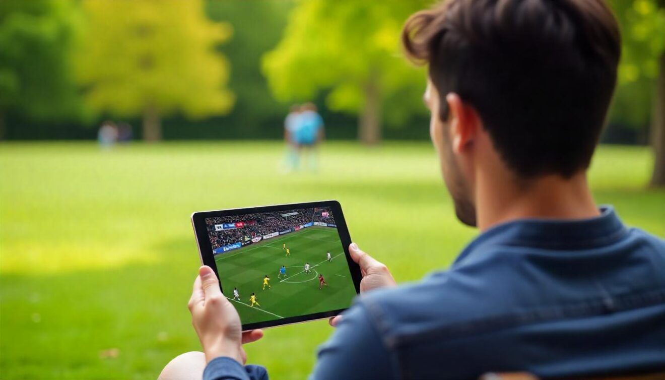 freepik an iptv app running on a tablet showing a sports c 96359